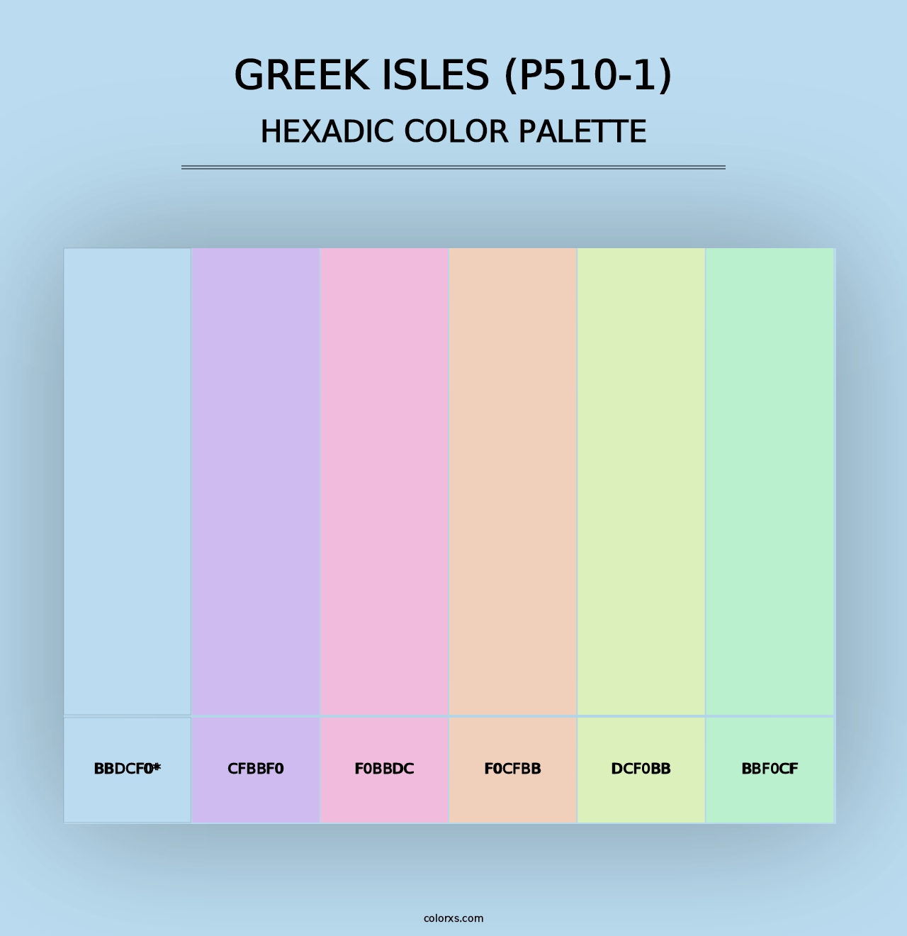 Greek Isles (P510-1) - Hexadic Color Palette