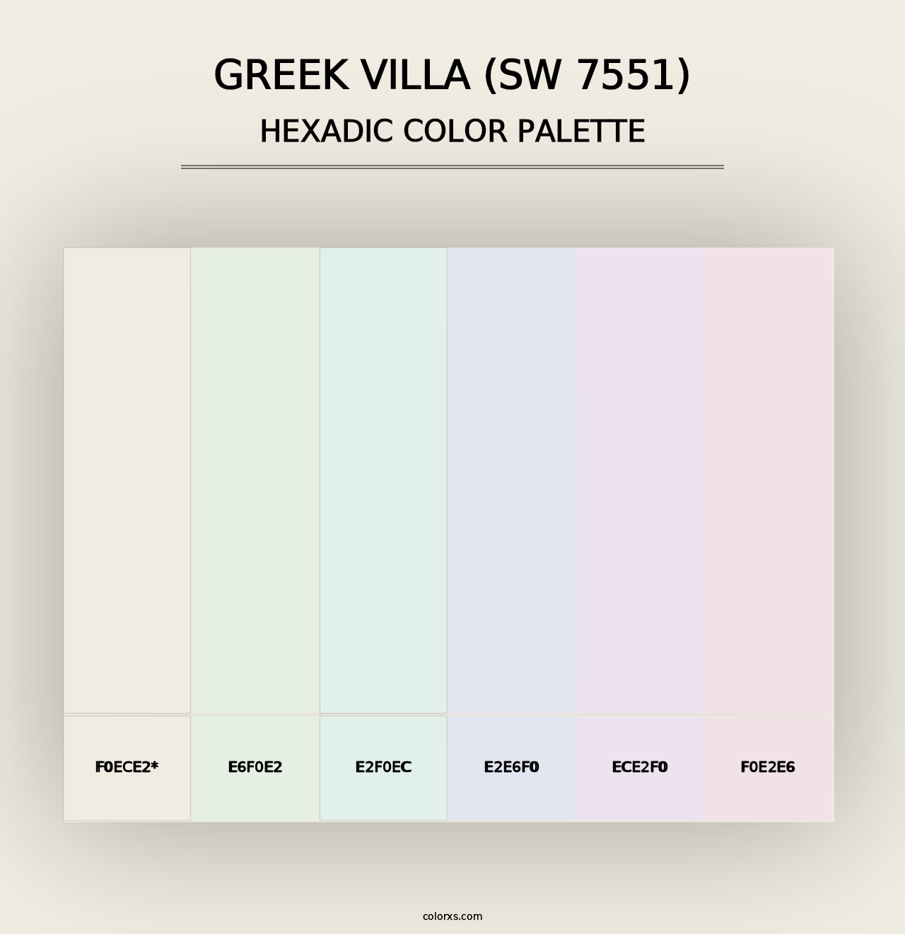 Greek Villa (SW 7551) - Hexadic Color Palette