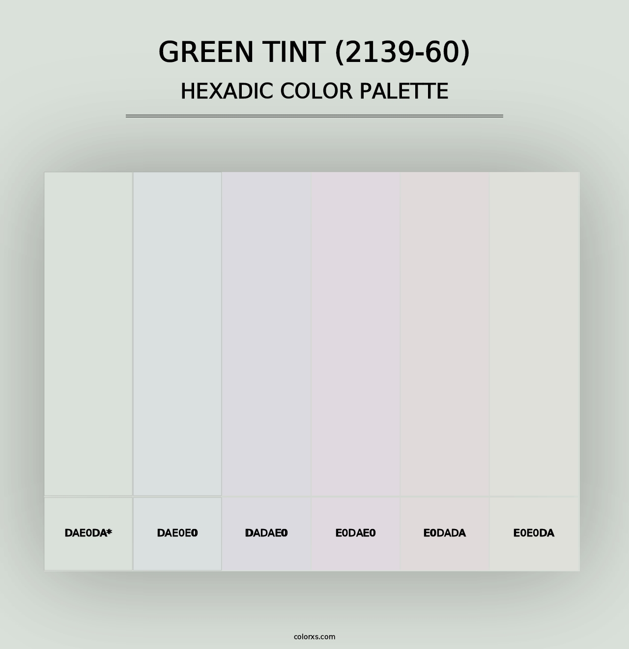 Green Tint (2139-60) - Hexadic Color Palette