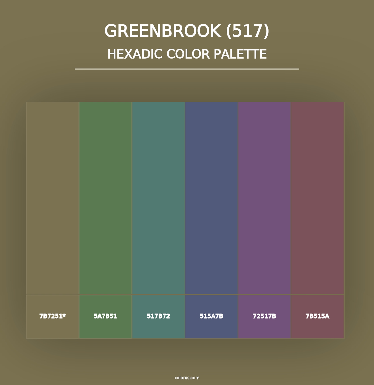 Greenbrook (517) - Hexadic Color Palette