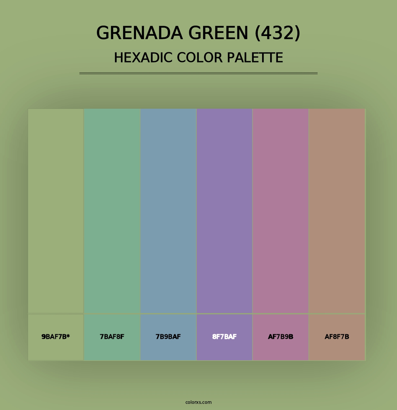 Grenada Green (432) - Hexadic Color Palette