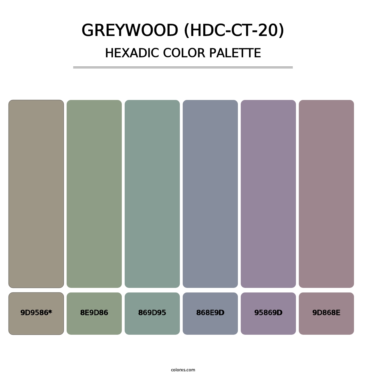 Greywood (HDC-CT-20) - Hexadic Color Palette