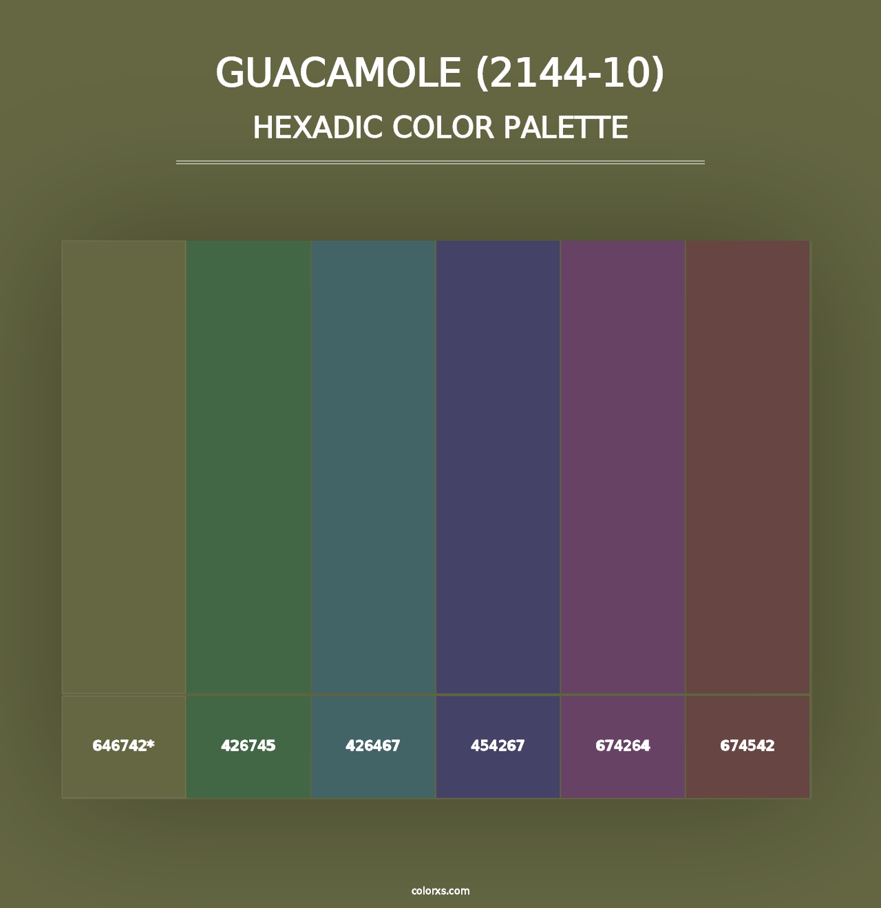 Guacamole (2144-10) - Hexadic Color Palette