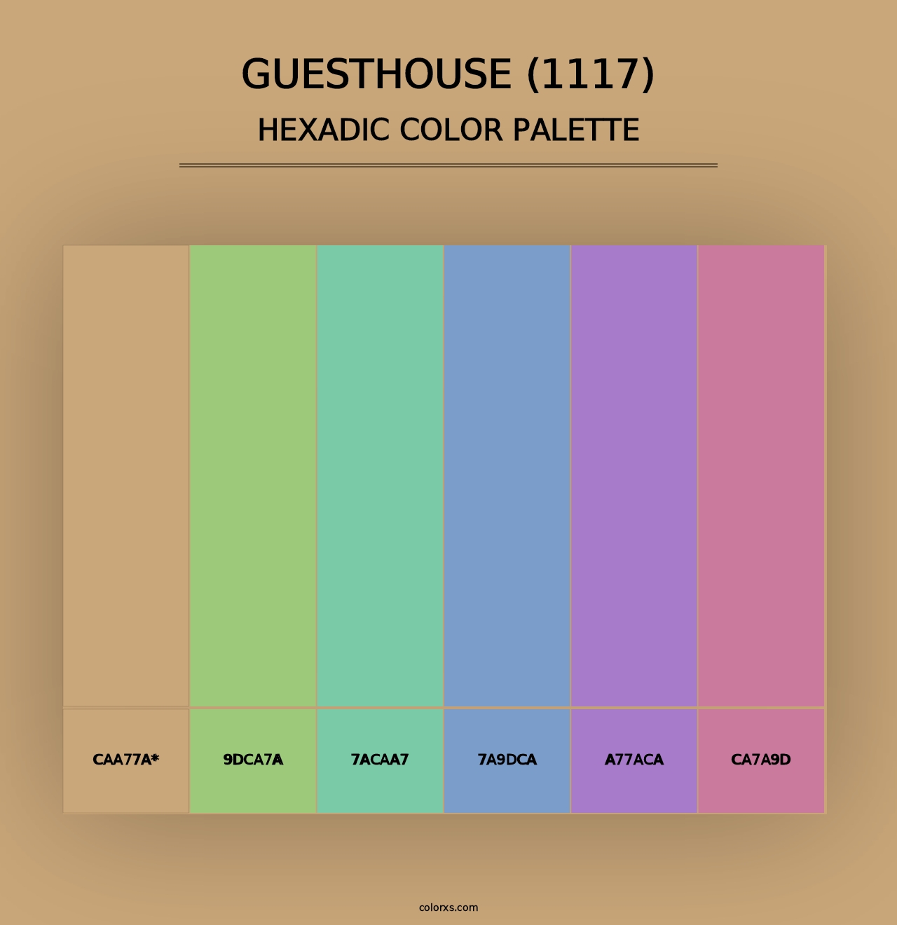 Guesthouse (1117) - Hexadic Color Palette