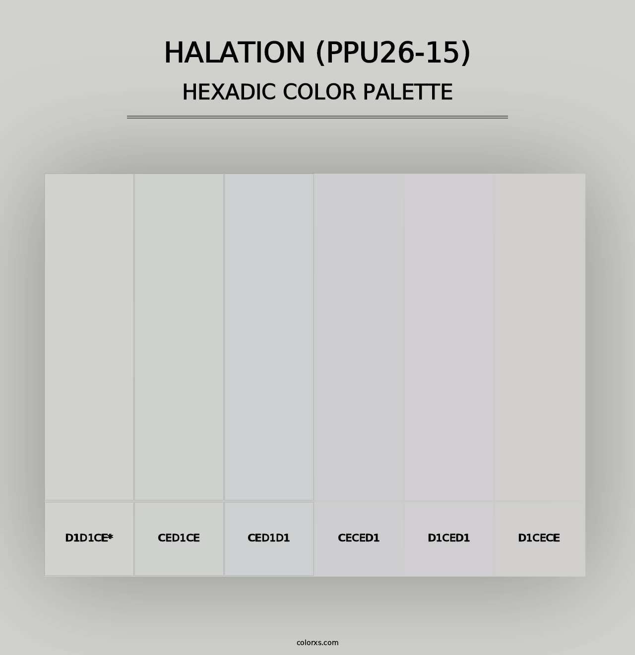 Halation (PPU26-15) - Hexadic Color Palette