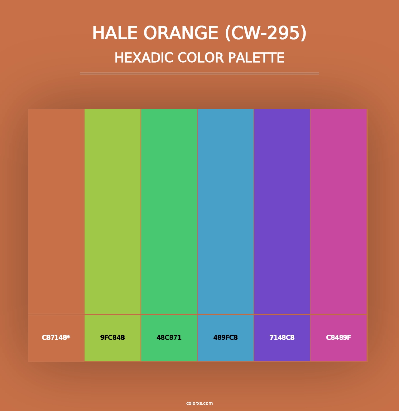 Hale Orange (CW-295) - Hexadic Color Palette