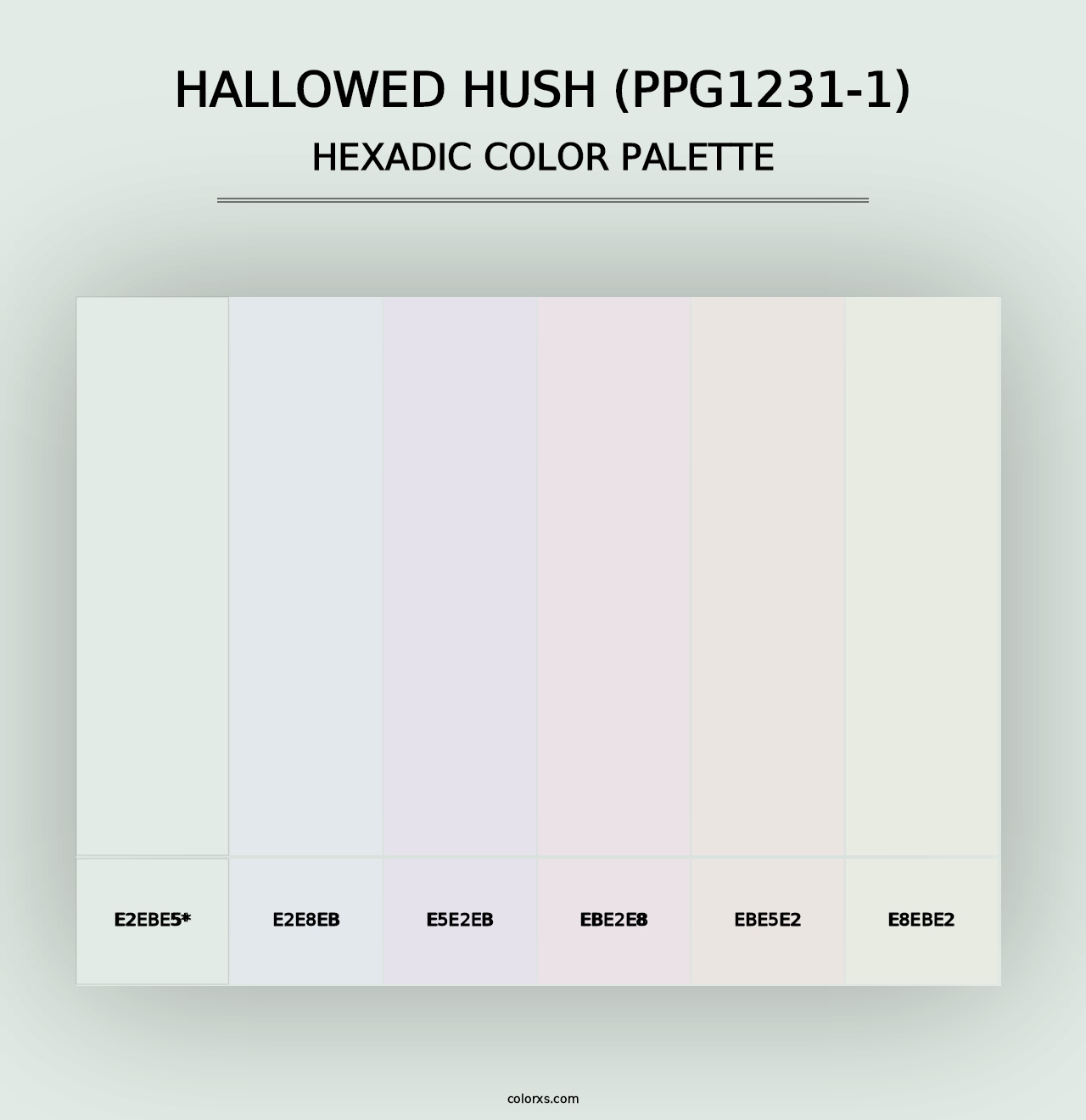 Hallowed Hush (PPG1231-1) - Hexadic Color Palette