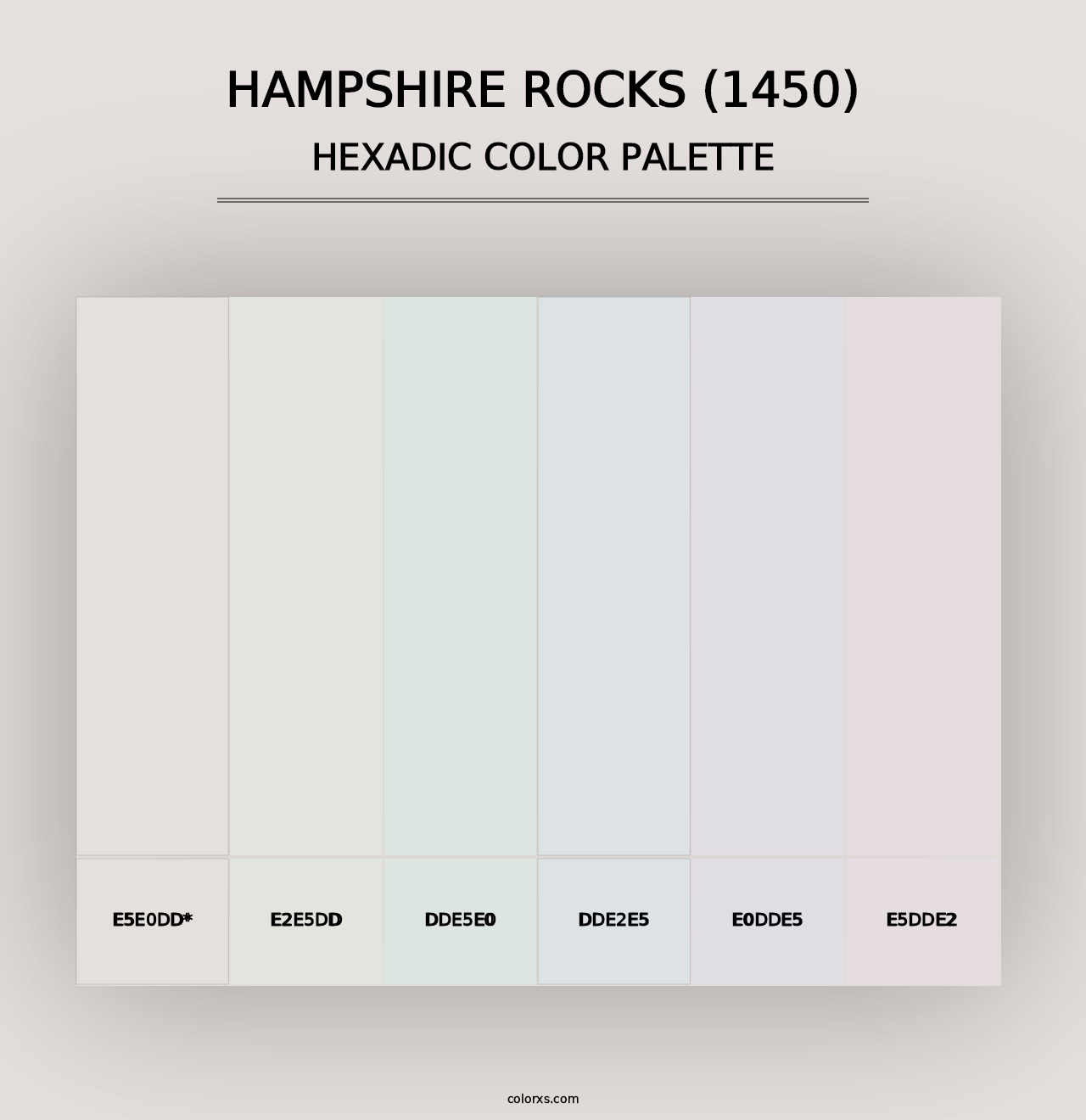 Hampshire Rocks (1450) - Hexadic Color Palette