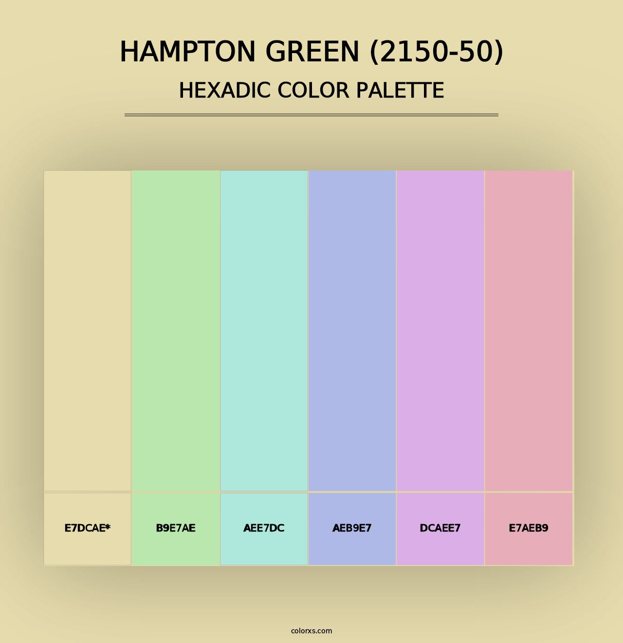 Hampton Green (2150-50) - Hexadic Color Palette