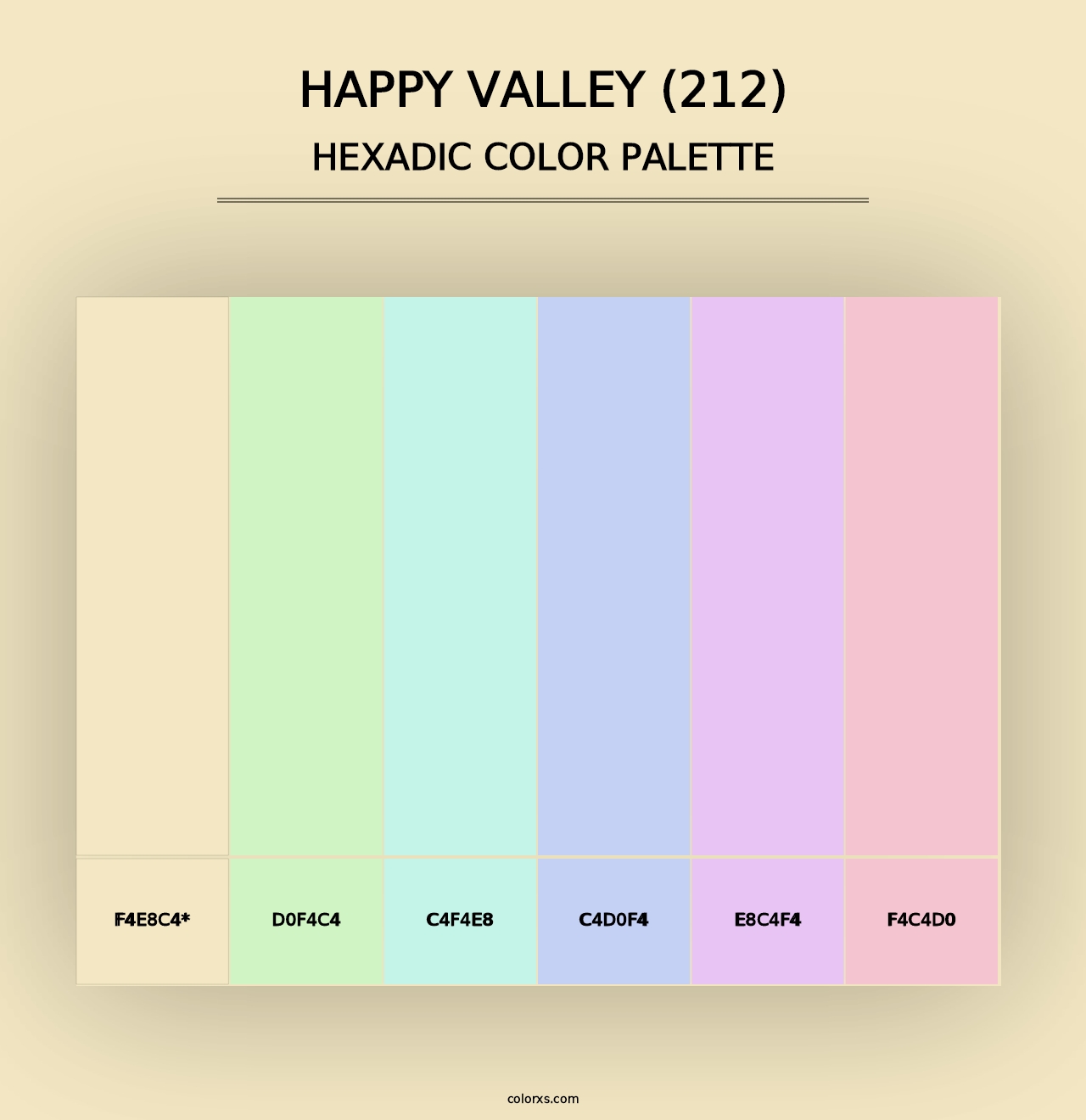 Happy Valley (212) - Hexadic Color Palette