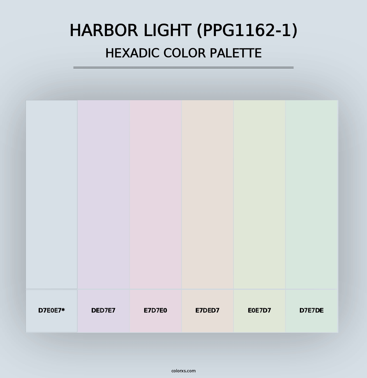 Harbor Light (PPG1162-1) - Hexadic Color Palette