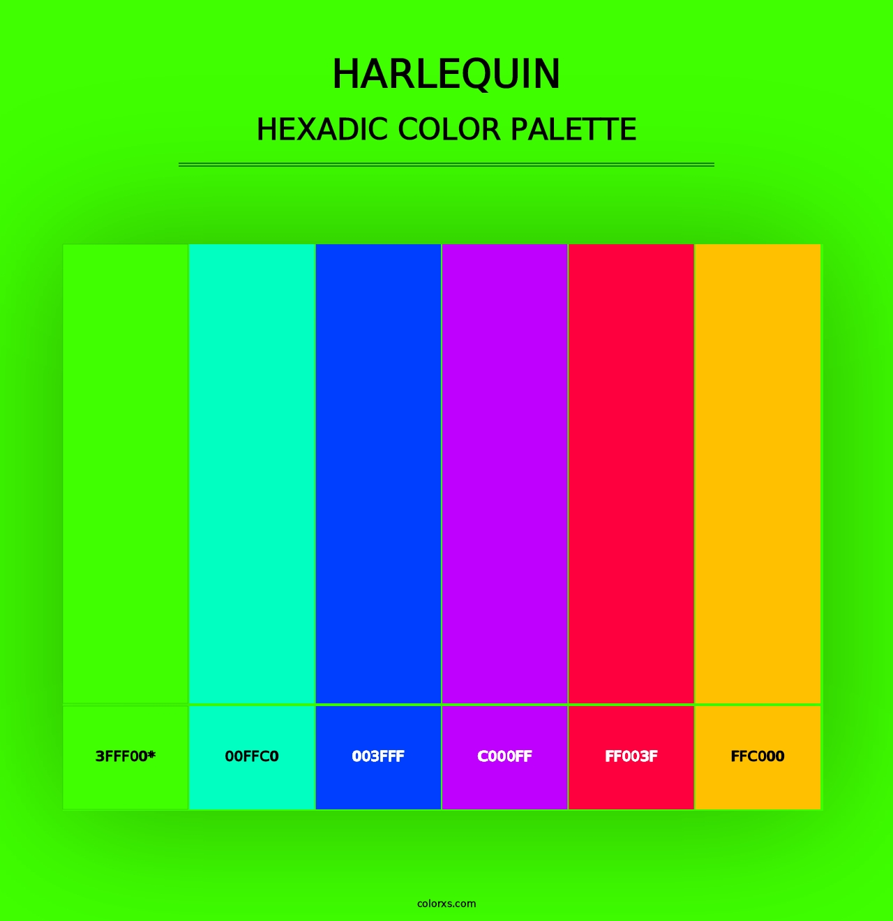 Harlequin - Hexadic Color Palette