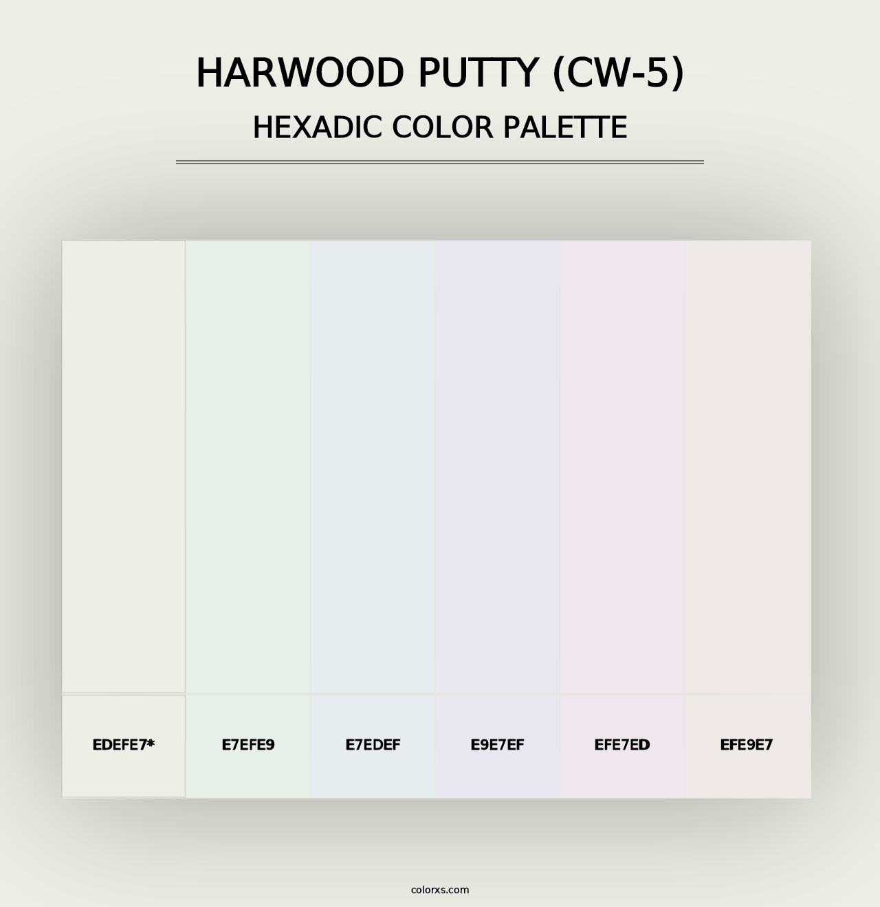 Harwood Putty (CW-5) - Hexadic Color Palette