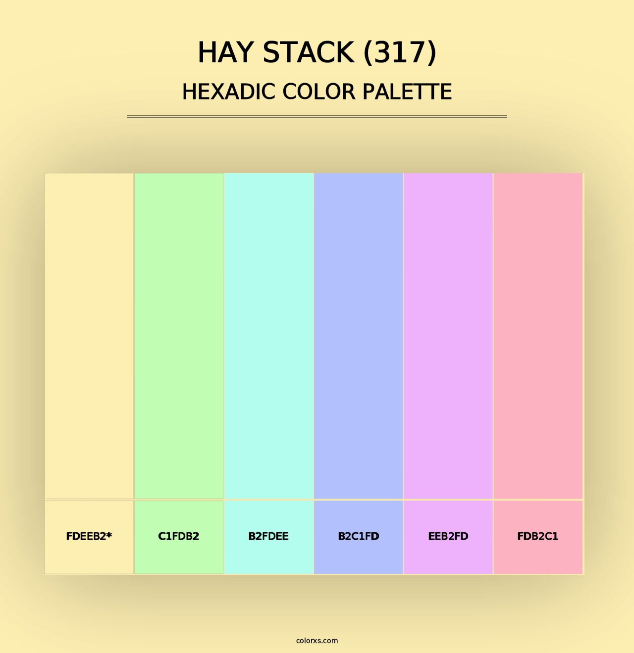 Hay Stack (317) - Hexadic Color Palette