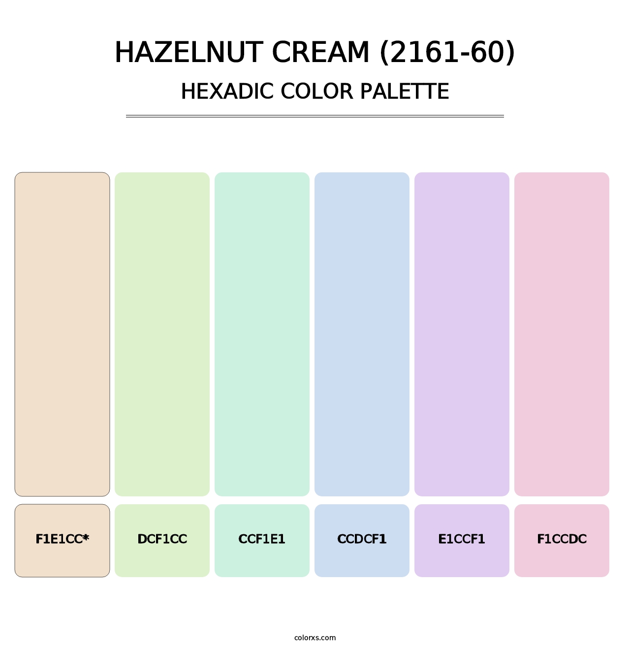 Hazelnut Cream (2161-60) - Hexadic Color Palette