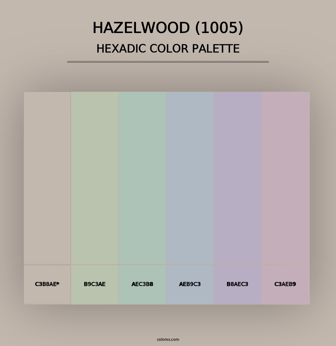 Hazelwood (1005) - Hexadic Color Palette