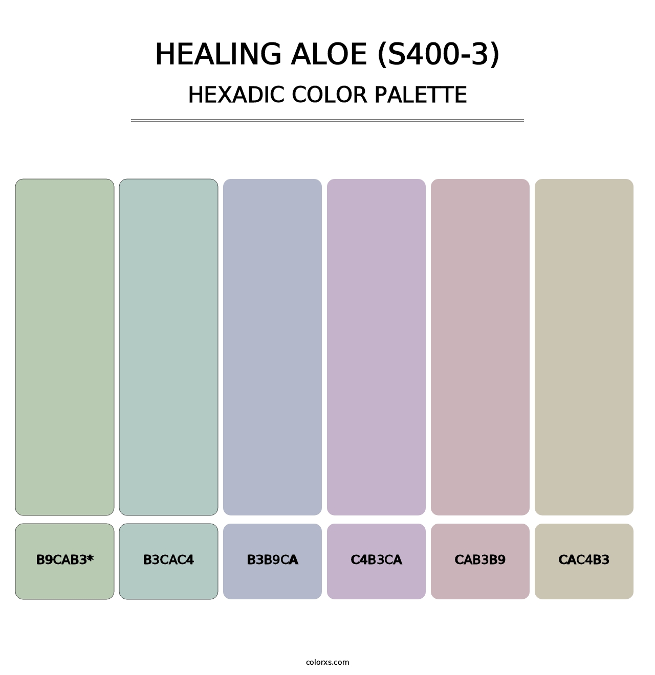 Healing Aloe (S400-3) - Hexadic Color Palette