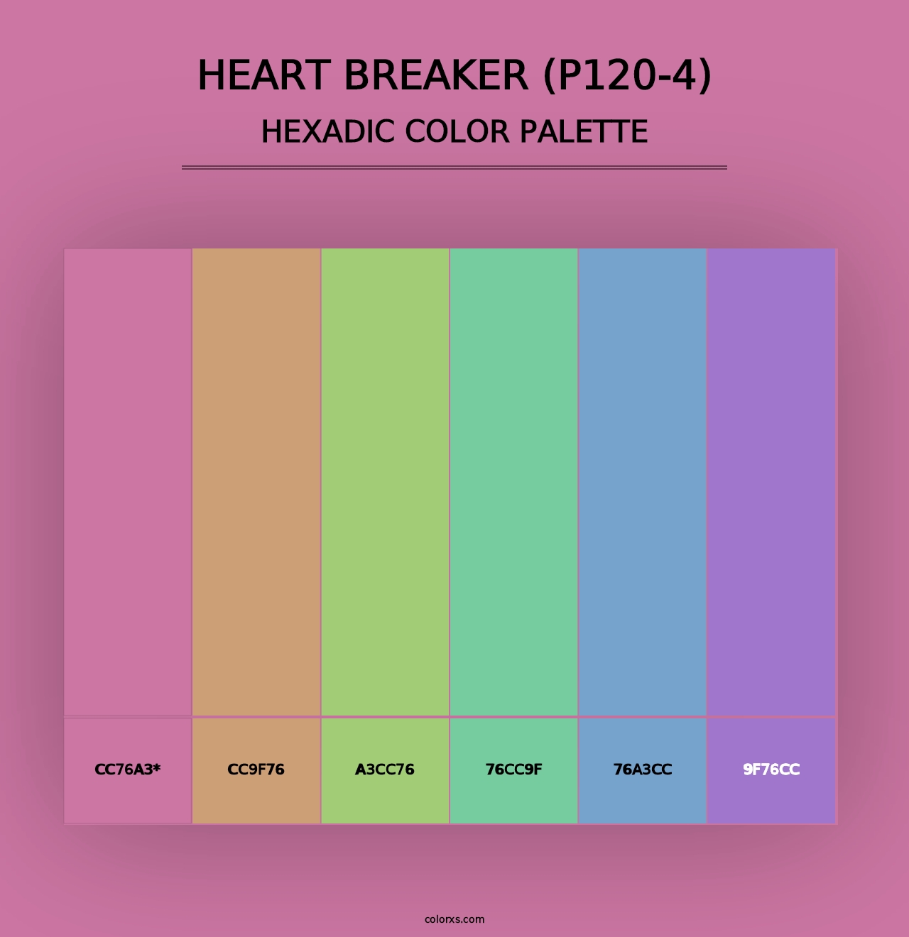 Heart Breaker (P120-4) - Hexadic Color Palette