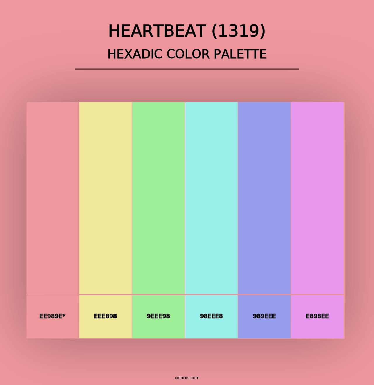 Heartbeat (1319) - Hexadic Color Palette