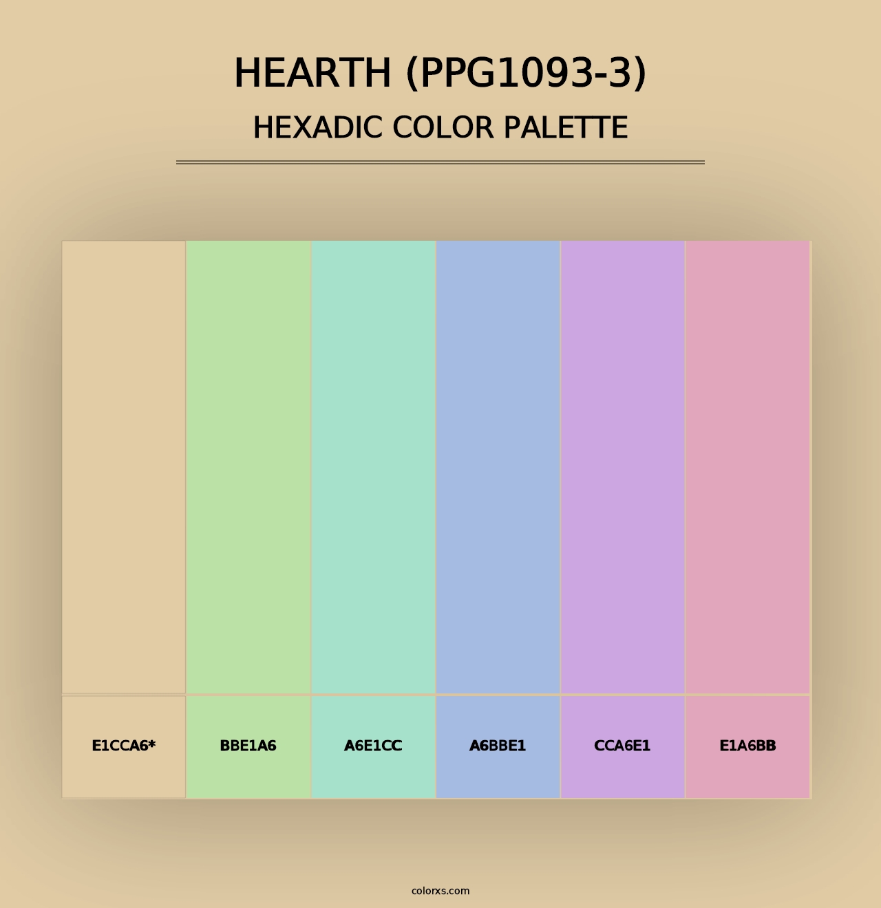 Hearth (PPG1093-3) - Hexadic Color Palette