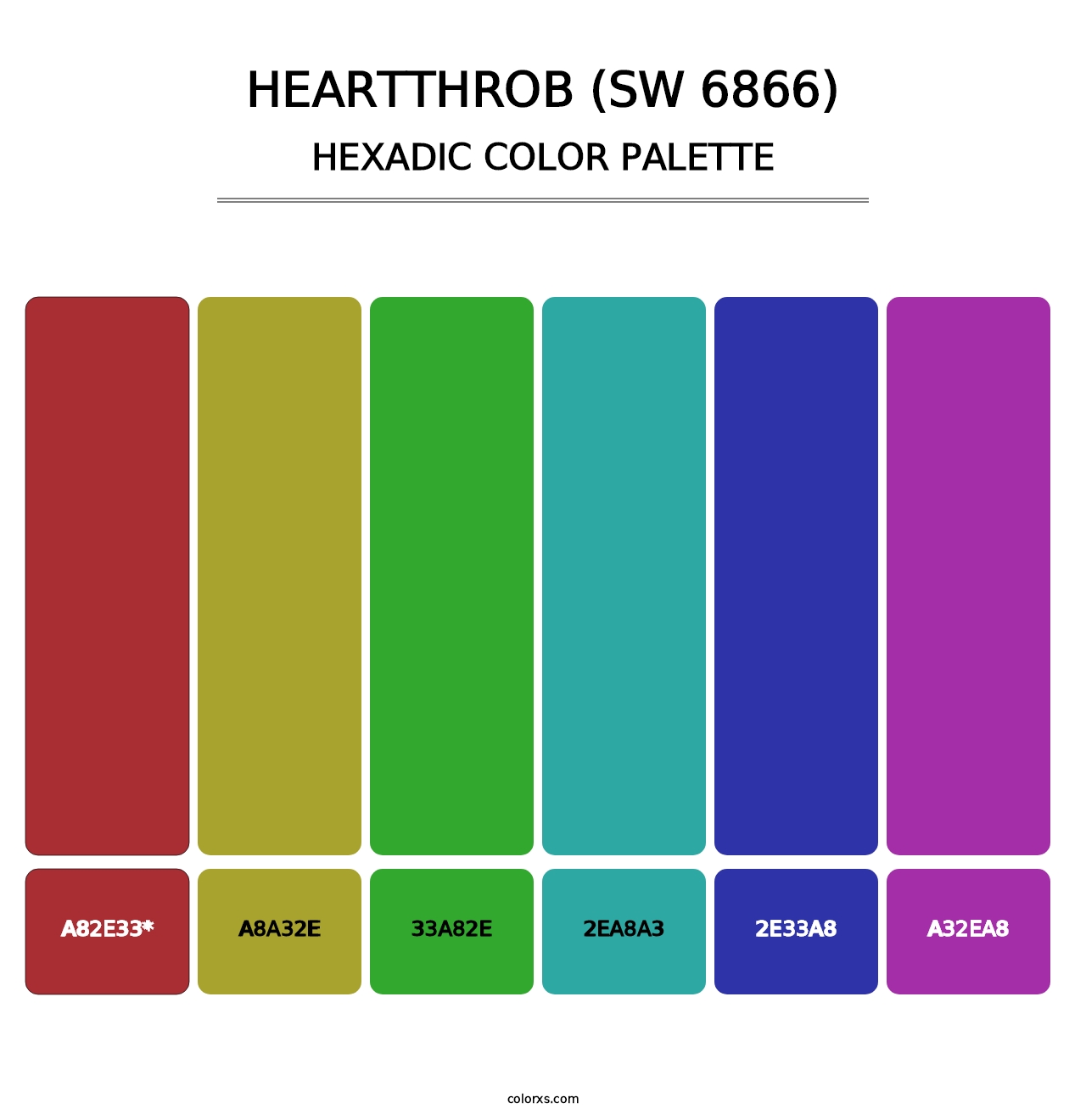 Heartthrob (SW 6866) - Hexadic Color Palette