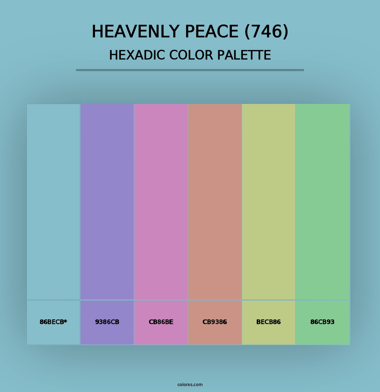 Heavenly Peace (746) - Hexadic Color Palette