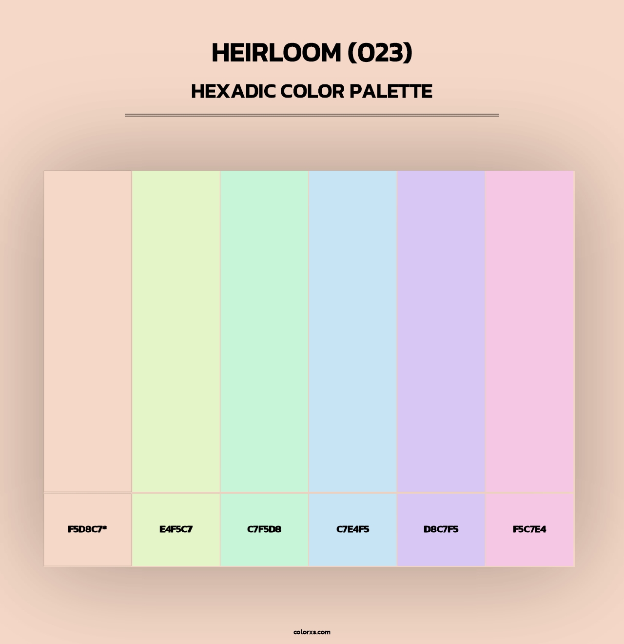 Heirloom (023) - Hexadic Color Palette