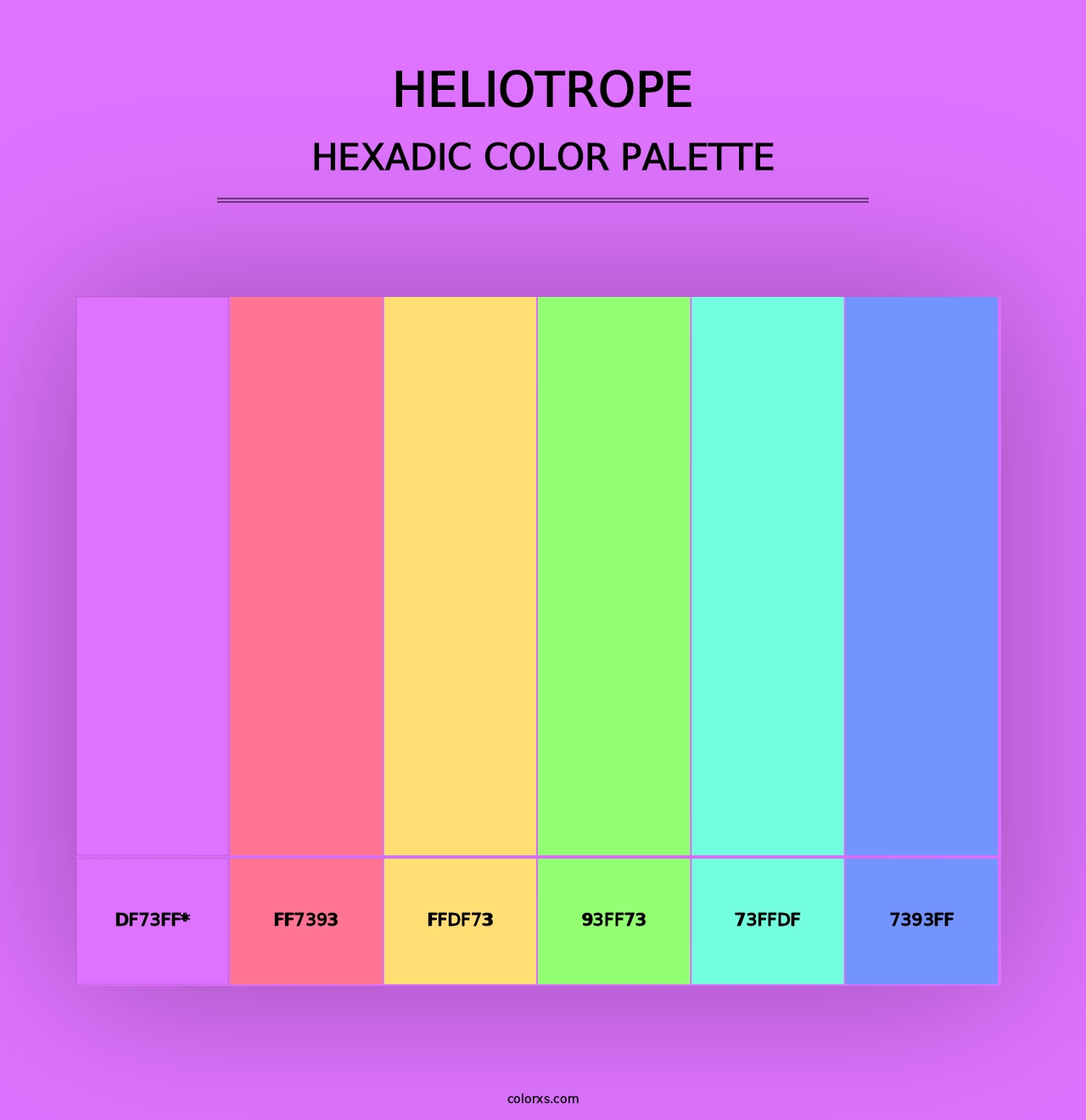 Heliotrope - Hexadic Color Palette