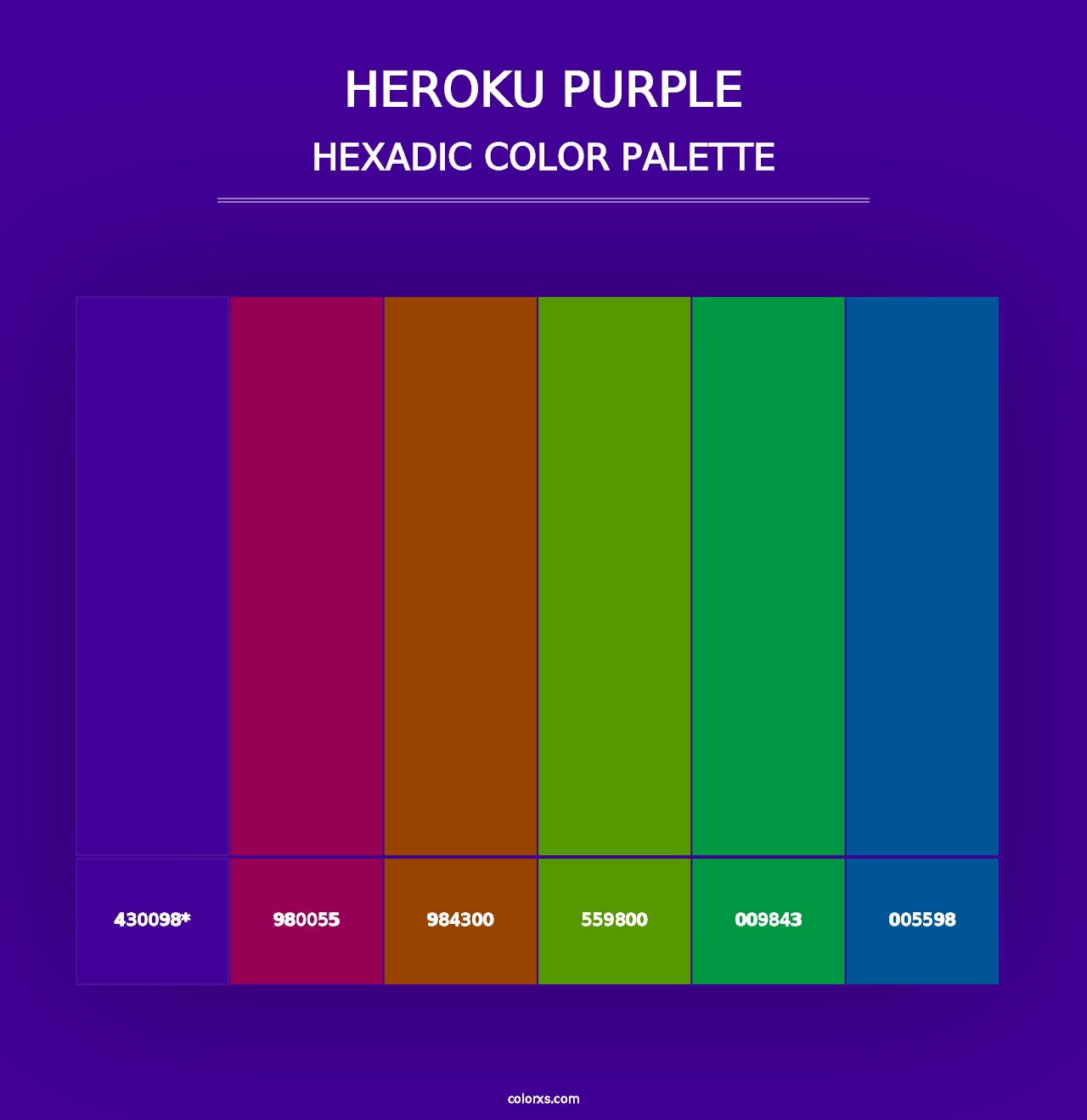 Heroku Purple - Hexadic Color Palette