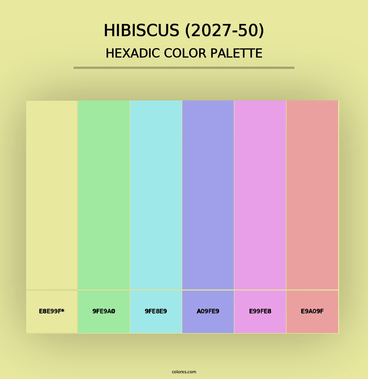 Hibiscus (2027-50) - Hexadic Color Palette