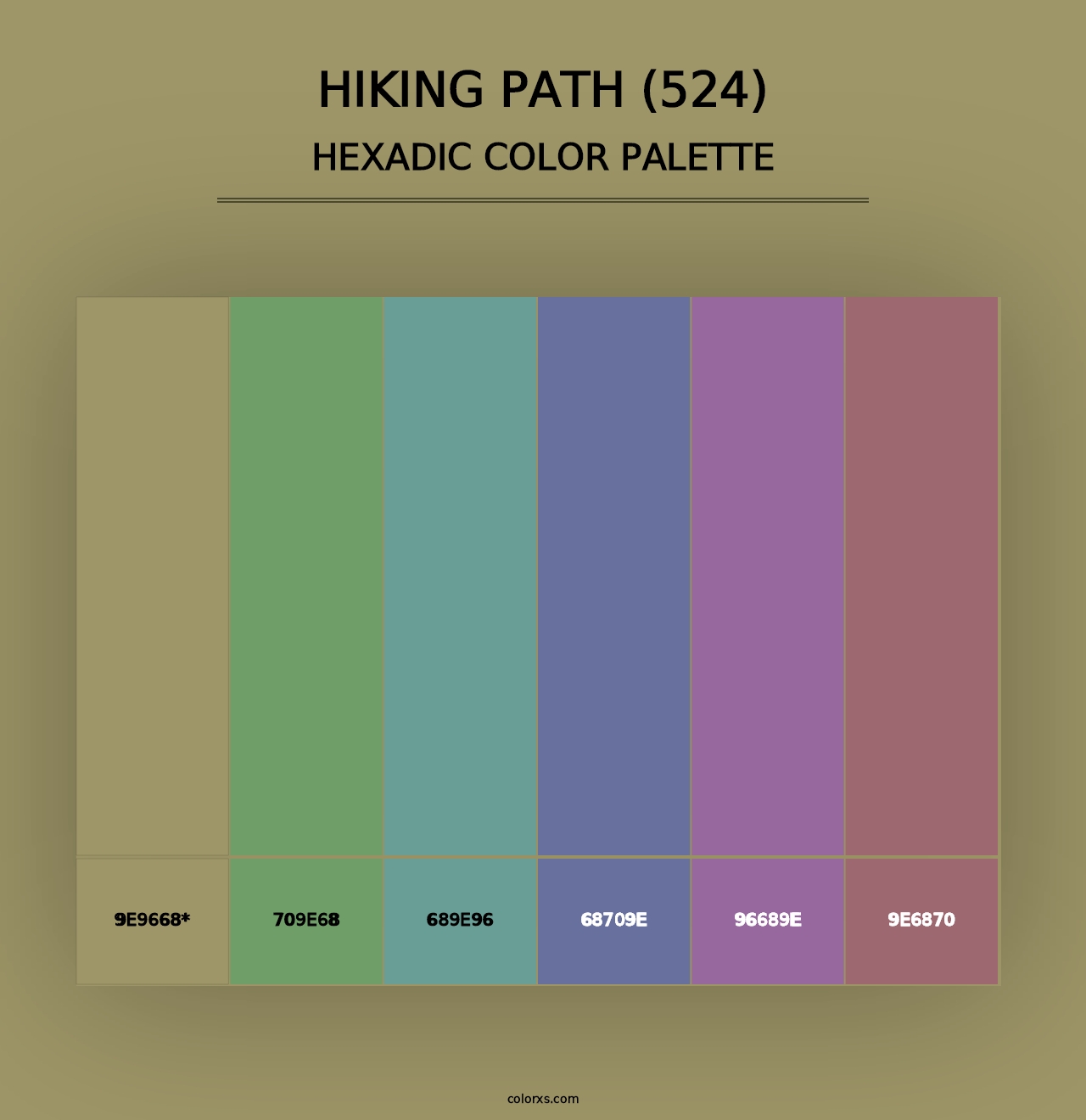 Hiking Path (524) - Hexadic Color Palette