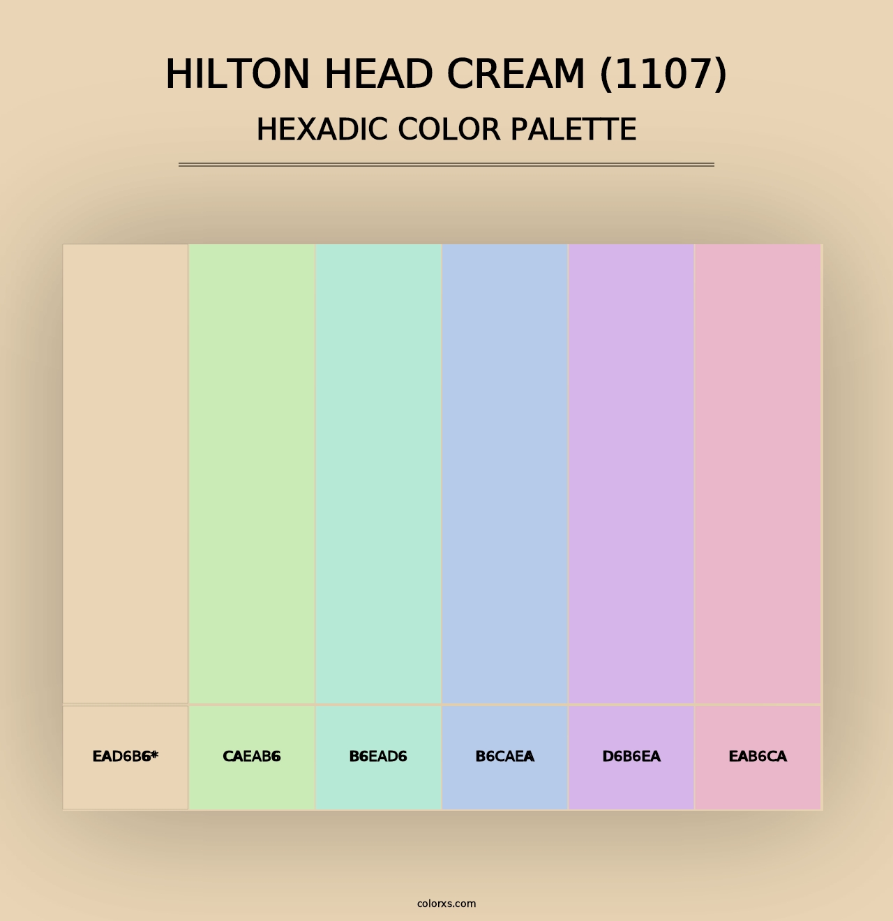 Hilton Head Cream (1107) - Hexadic Color Palette