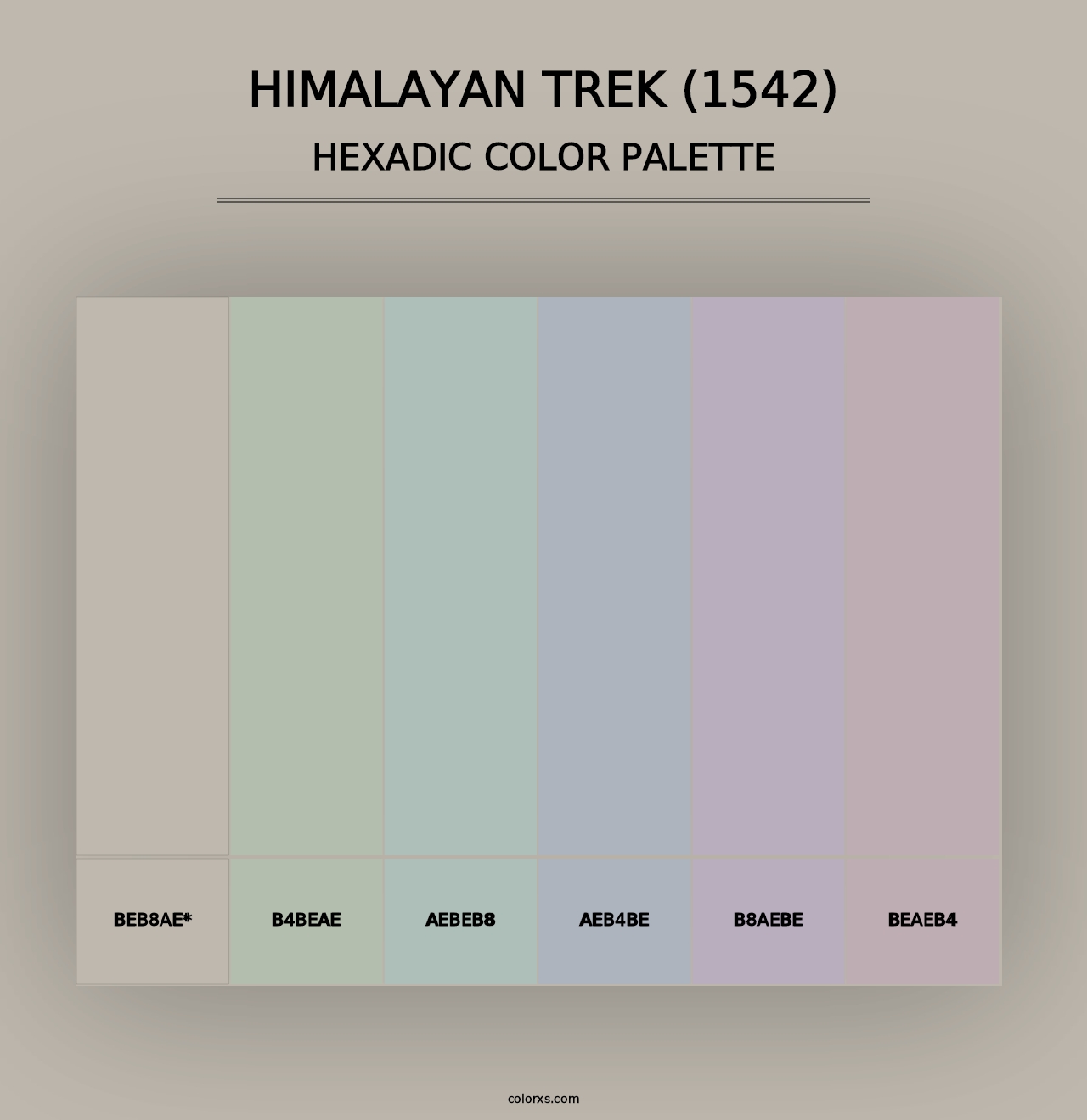 Himalayan Trek (1542) - Hexadic Color Palette