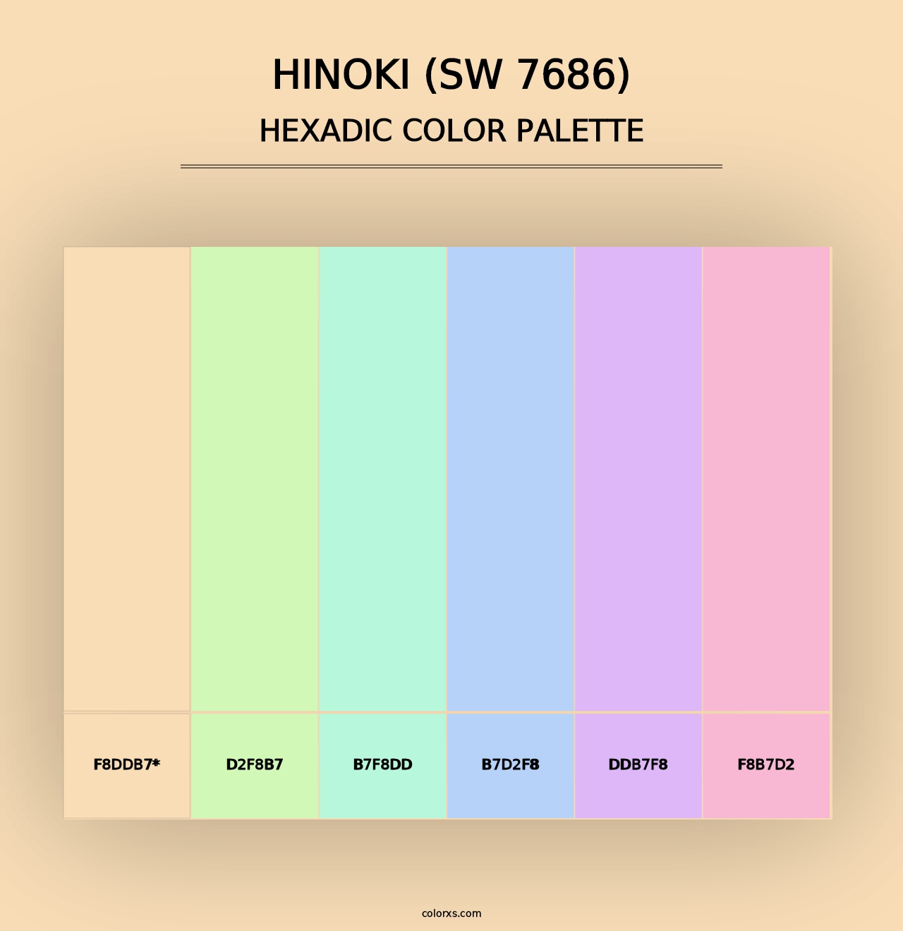 Hinoki (SW 7686) - Hexadic Color Palette