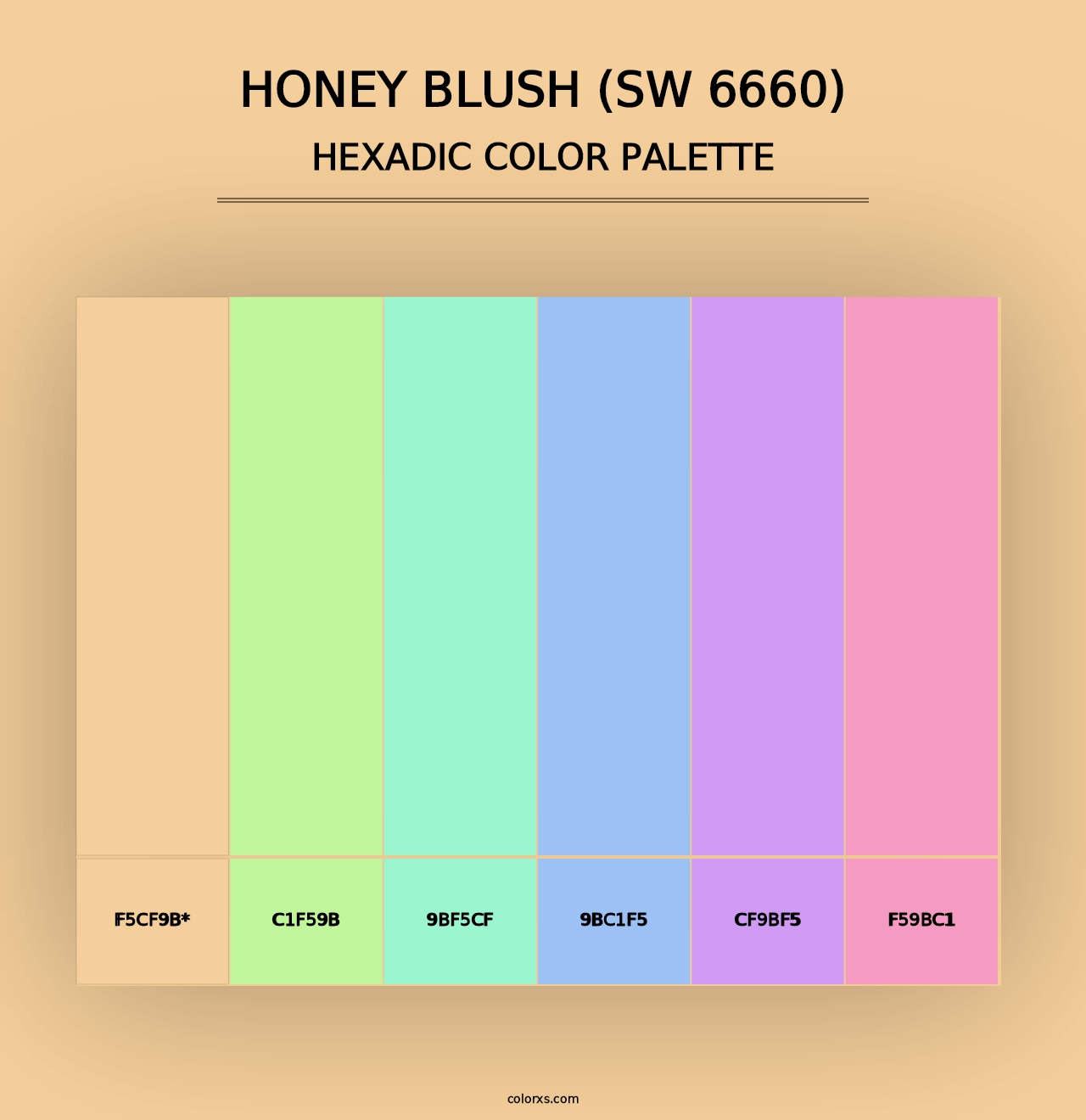 Honey Blush (SW 6660) - Hexadic Color Palette