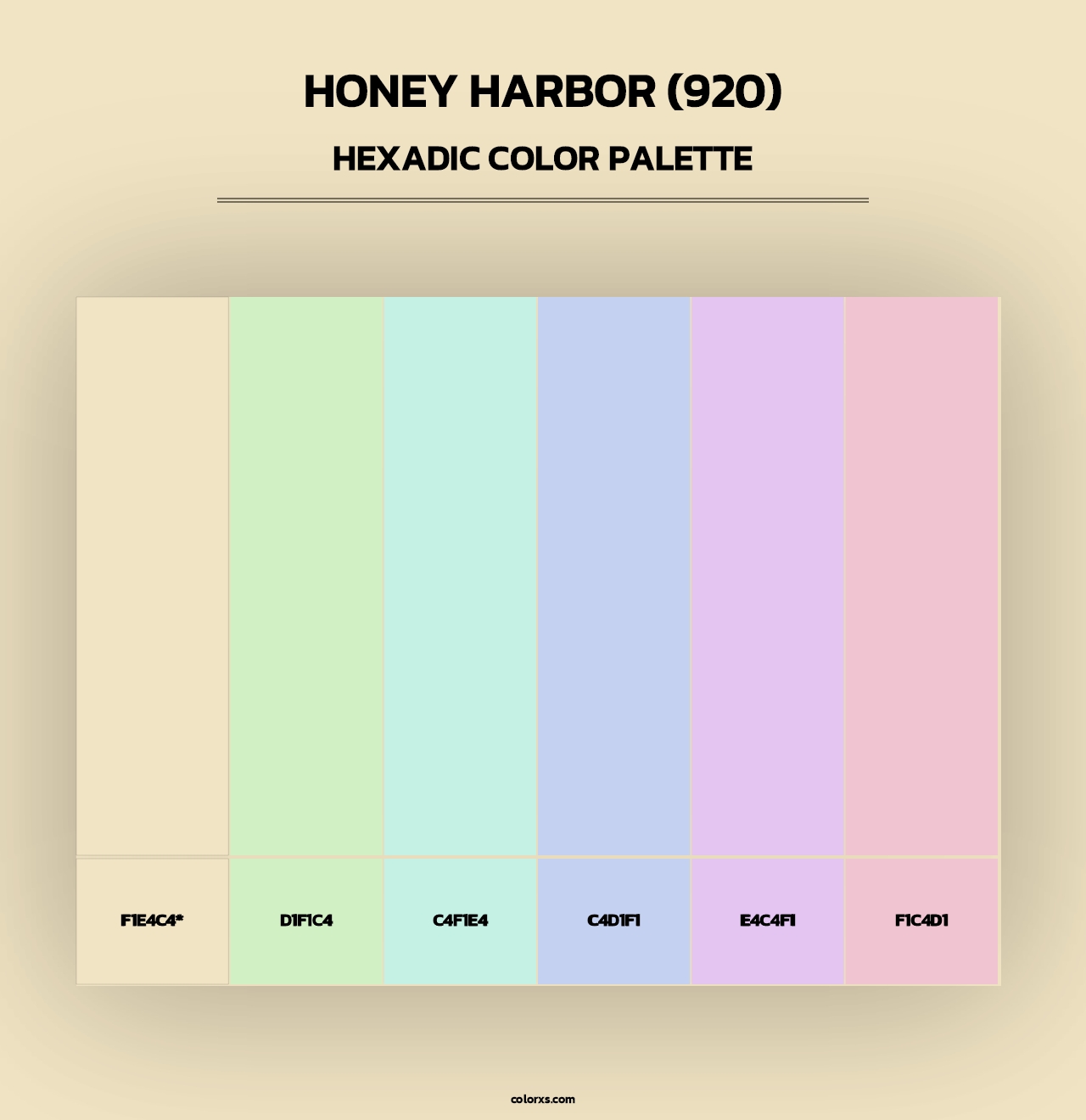 Honey Harbor (920) - Hexadic Color Palette