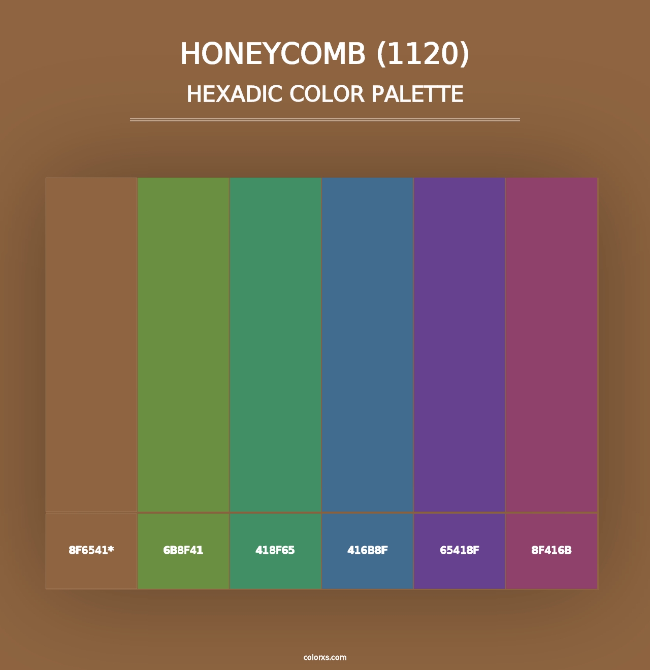 Honeycomb (1120) - Hexadic Color Palette