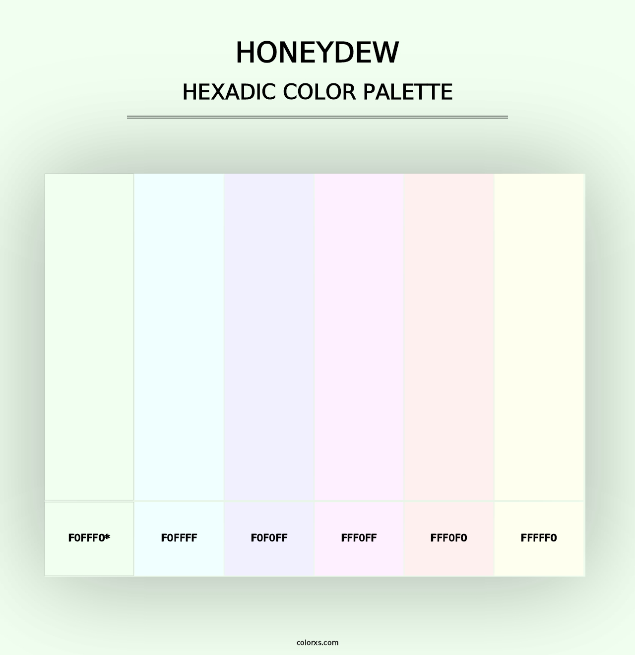 Honeydew - Hexadic Color Palette