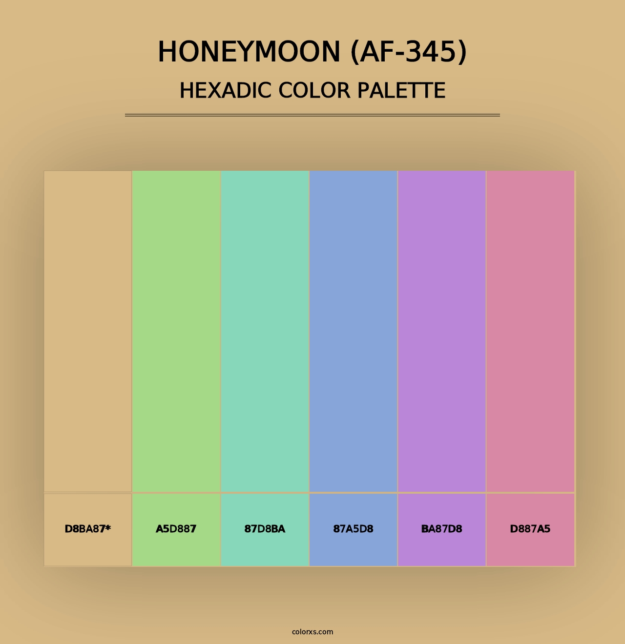 Honeymoon (AF-345) - Hexadic Color Palette