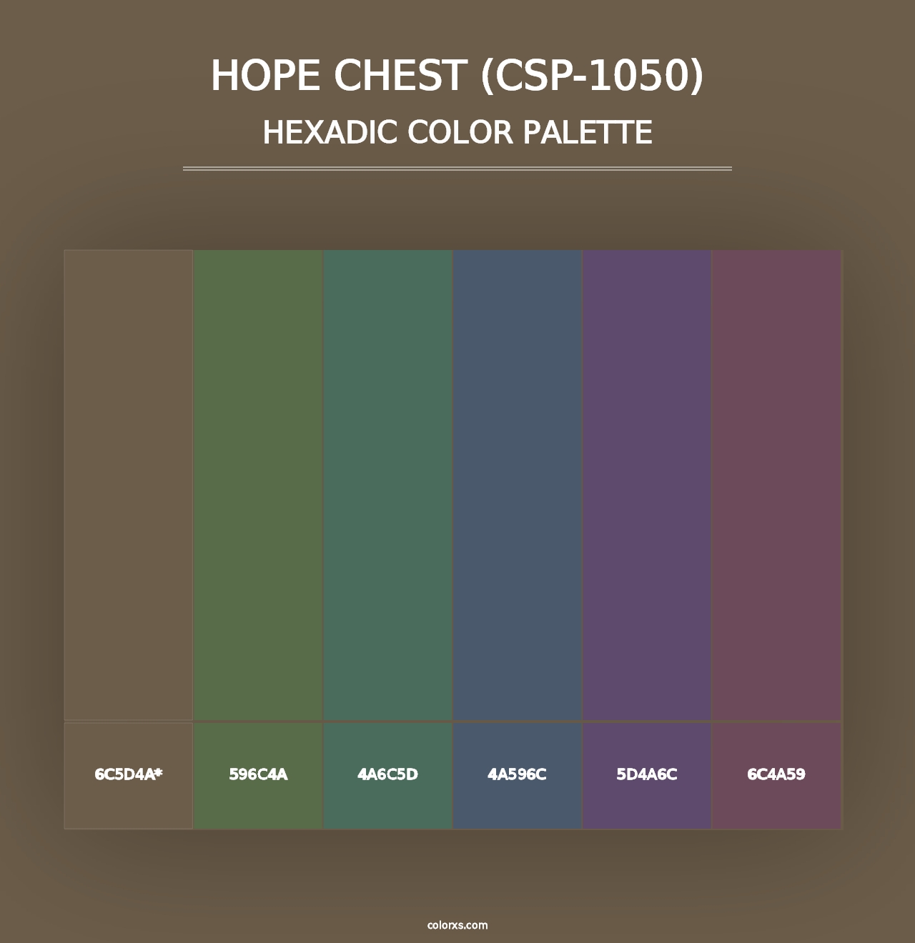 Hope Chest (CSP-1050) - Hexadic Color Palette