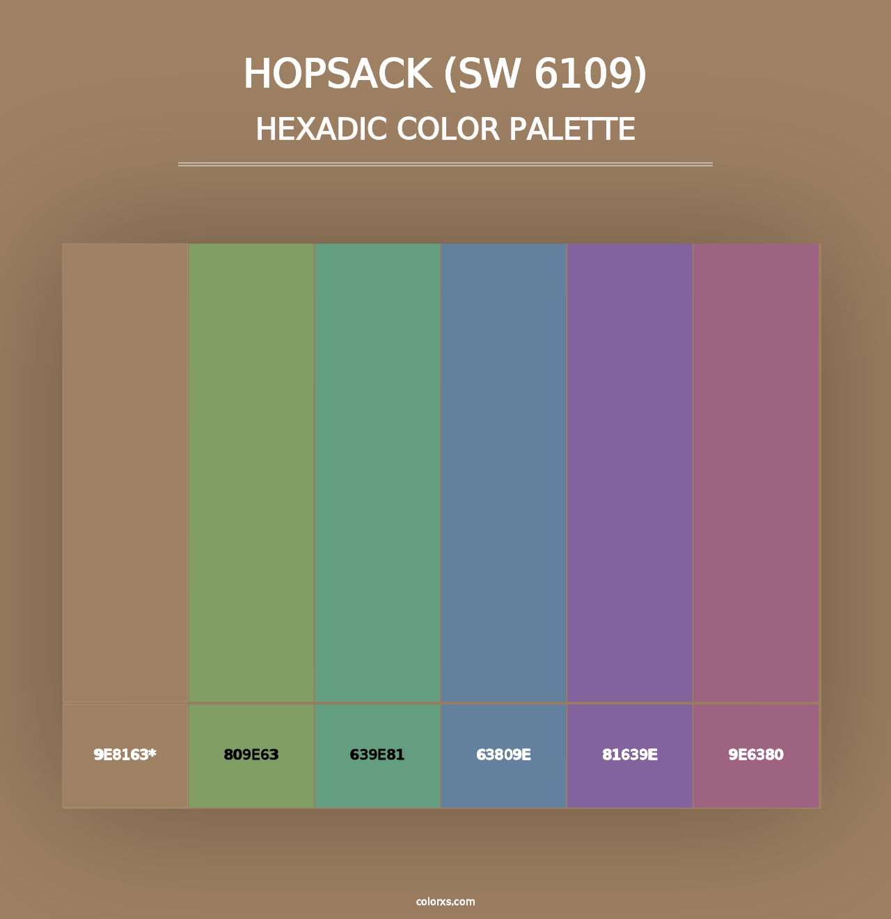 Hopsack (SW 6109) - Hexadic Color Palette