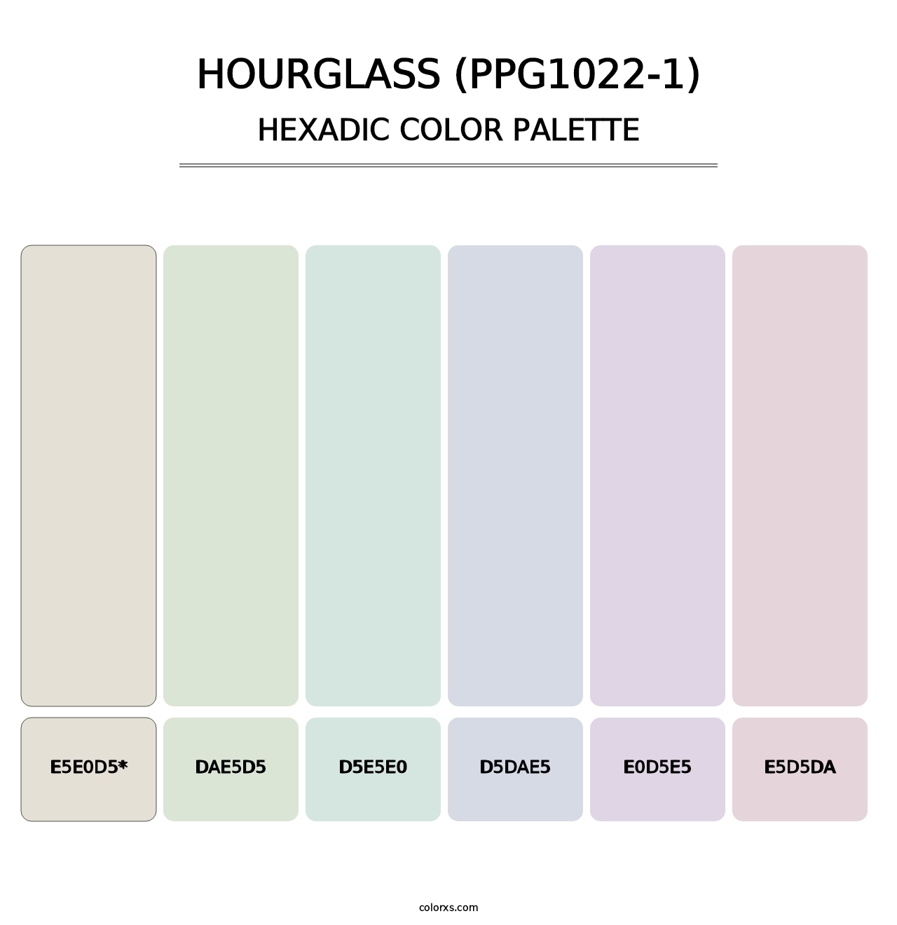 Hourglass (PPG1022-1) - Hexadic Color Palette