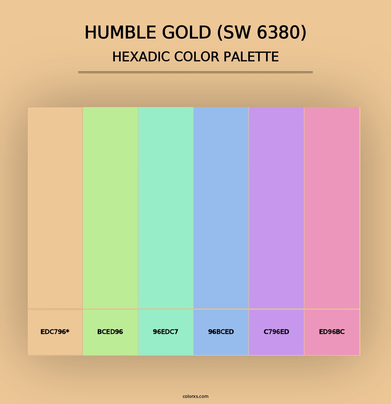 Humble Gold (SW 6380) - Hexadic Color Palette