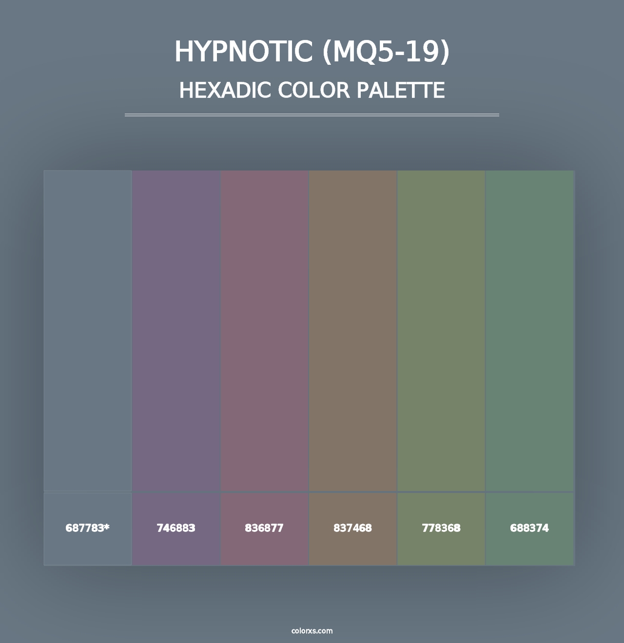 Hypnotic (MQ5-19) - Hexadic Color Palette