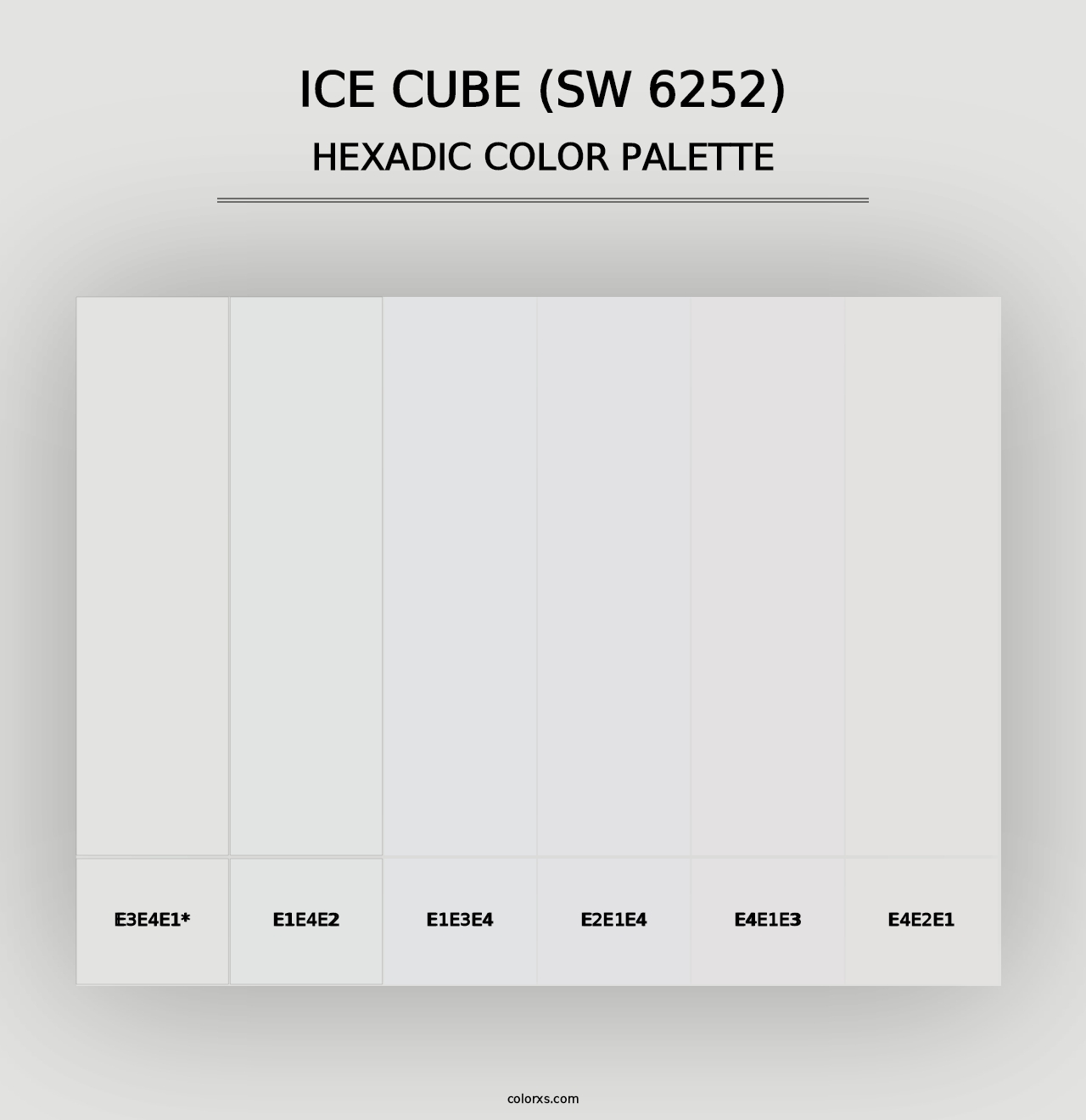 Ice Cube (SW 6252) - Hexadic Color Palette