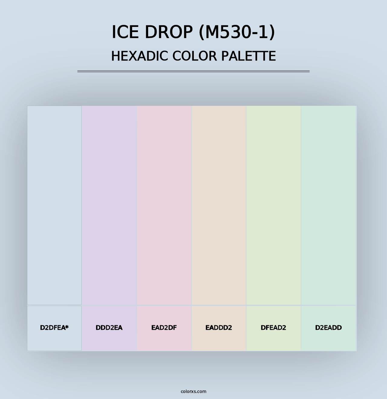 Ice Drop (M530-1) - Hexadic Color Palette