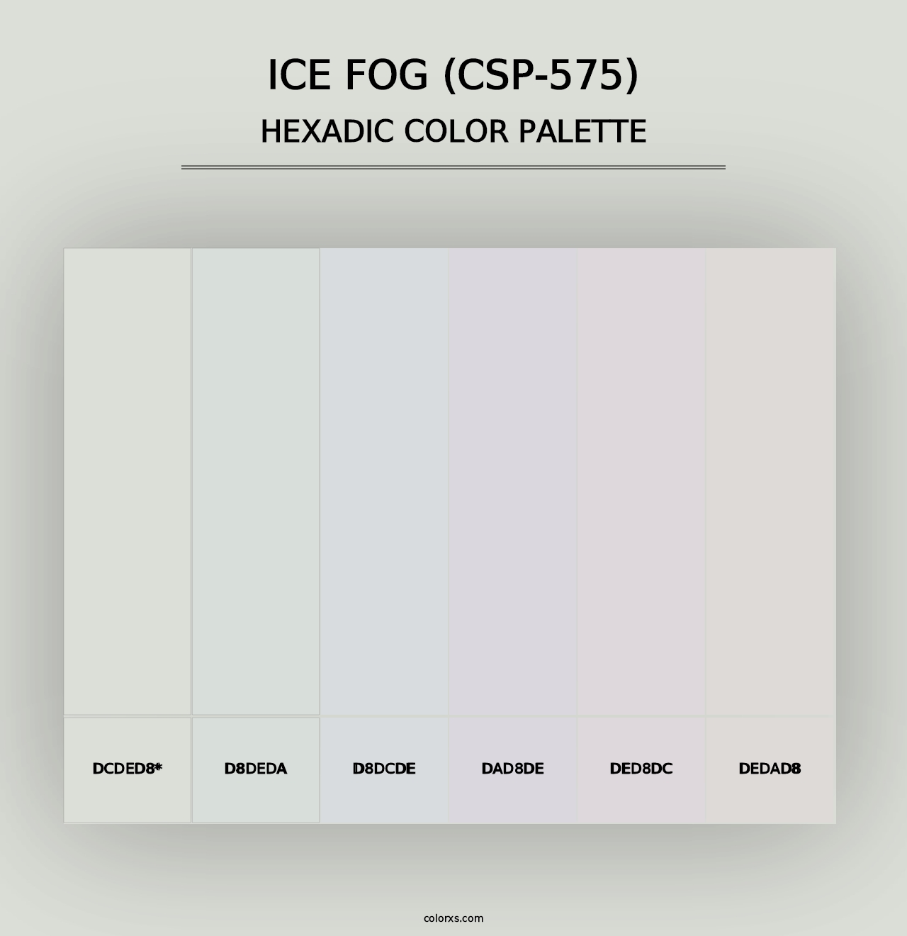 Ice Fog (CSP-575) - Hexadic Color Palette