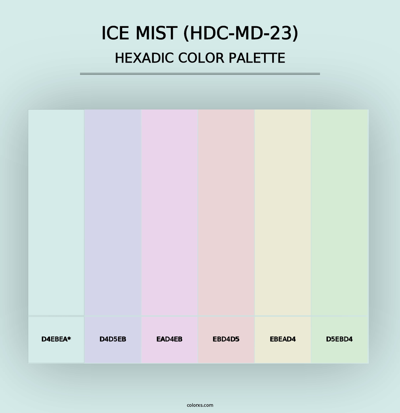 Ice Mist (HDC-MD-23) - Hexadic Color Palette