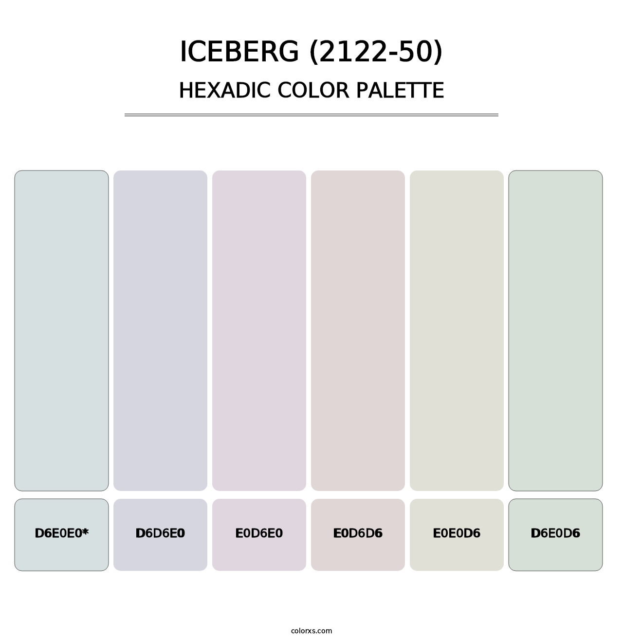 Iceberg (2122-50) - Hexadic Color Palette