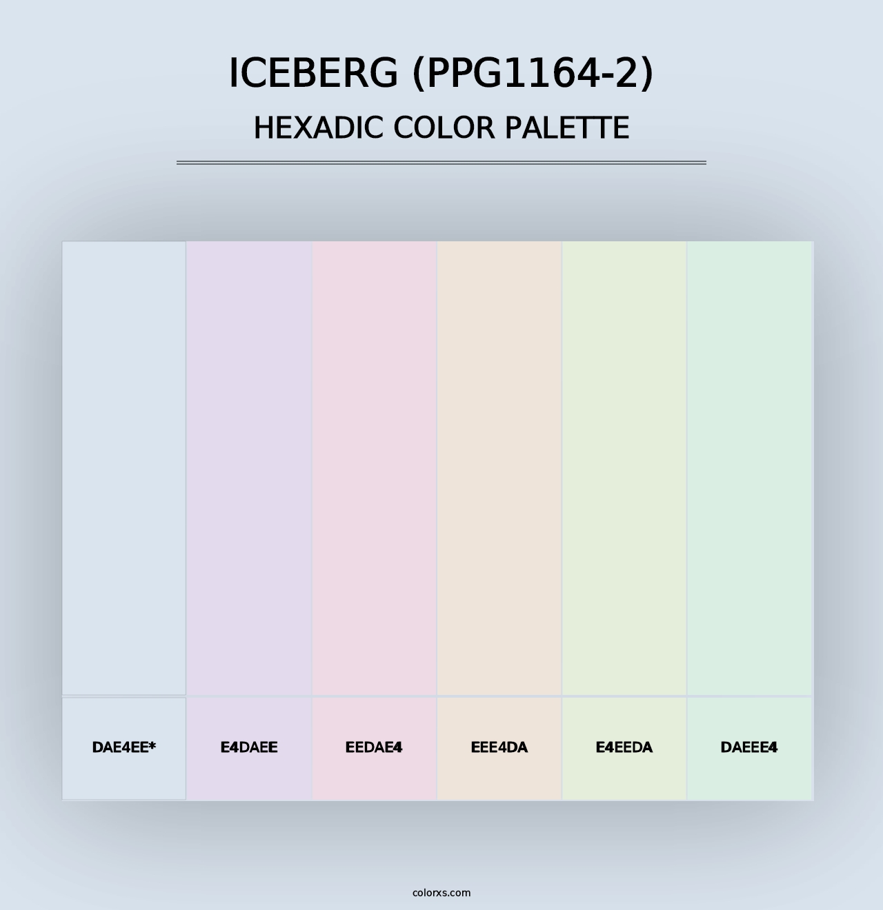 Iceberg (PPG1164-2) - Hexadic Color Palette